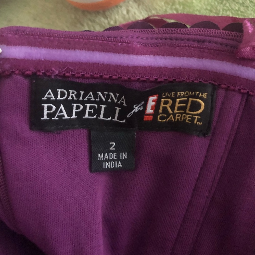 Adriana papell dress .